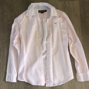 Vineyard Vines Light Pink/White Striped Top